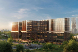 Сдается в аренду офисный блок площадью 284 м², расположенный на 4 этаж